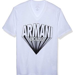 New Armani Exchange White T-Shirt Small